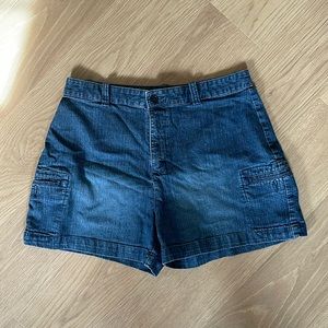 LEE Khaki’s Denim Kiss Applique Shorts Size 12